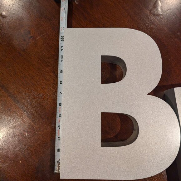 🍸 Industrial Metal Sign Letters – “Bar” – 12" Tall – Set or Singles Add a bold - Picture 4 of 9